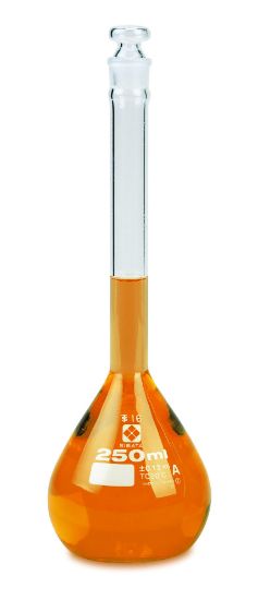 Picture of Sibata Class A Clear Glass Volumetric Flasks w/Glass Stopper - 2306A-1000