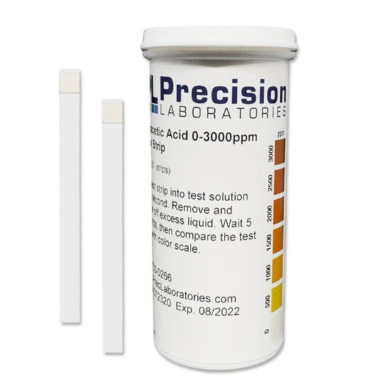 Picture of Precision Laboratories Peracetic Acid Test Strips - PAA-3000