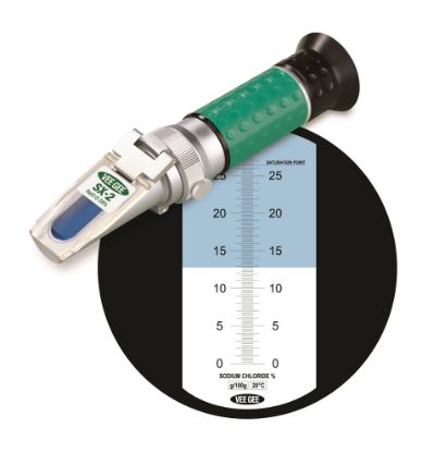 Picture of VeeGee Scientific X Series Handheld Analog Sodium Chloride Refractometers