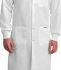 Picture of Full Length Unisex Snap Lab Coat With Knitted Cuffs
