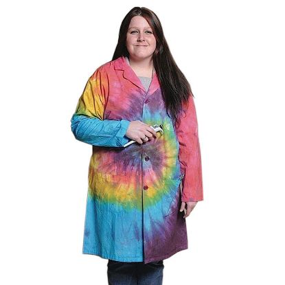 Picture of Full Length Unisex Tie-Dyed Lab Coats