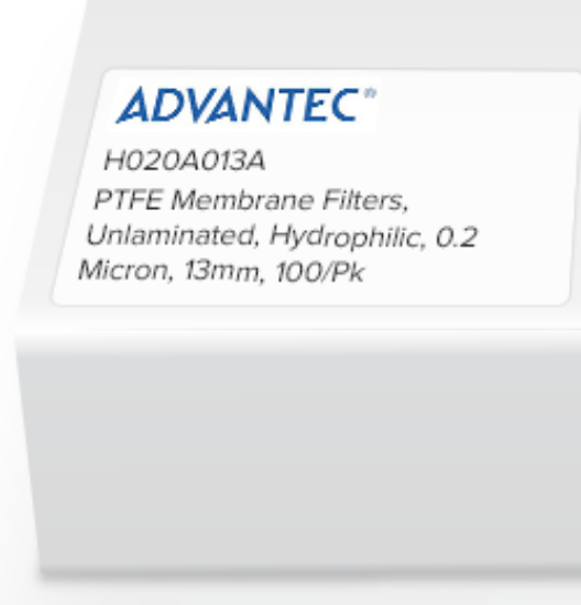 Picture of Advantec Unlaminated PTFE Hydrophilic Membrane Filters - H020A025A