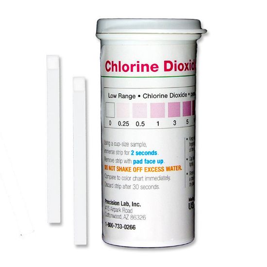 Picture of Precision Laboratories Chlorine Dioxide Test Strips - CHL-D10