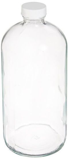 Picture of ProSource Scientific Boston Round Clear Glass Bottles - BBRC100
