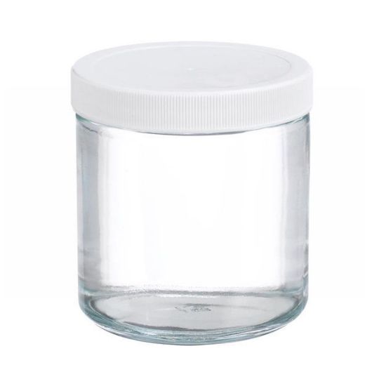 Picture of ProSource Scientific Wide Mouth Clear Glass Jars - JWMC120