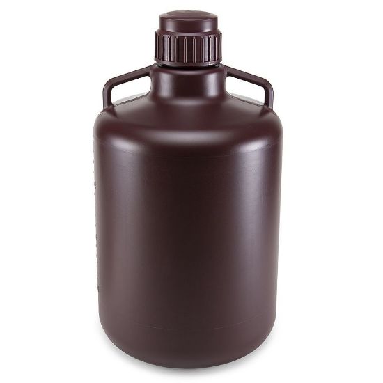 Picture of Globe Scientific Diamond® RealSeal™ Round Amber HDPE Carboys - 7240020AM
