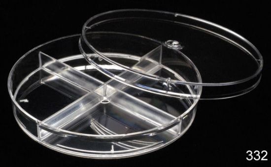 Picture of Phoenix Star™Dish 100 x 15 mm Sterile Semi-Stackable Sectional Petri Dishes - 332