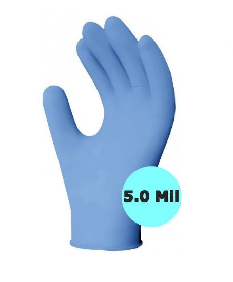 Picture of CLEARANCE! Aurelia® Robust® 5.0mil Blue Nitrile Gloves