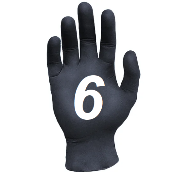 Picture of Ronco Sentron™6 6.0mil Black Nitrile Gloves - 962M