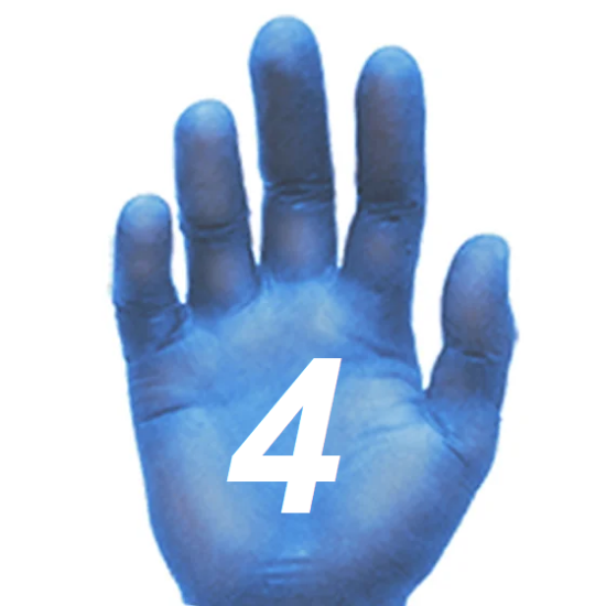 Picture of Ronco VE2B Blue 4.0mil Vinyl Gloves