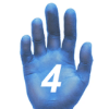 Picture of Ronco VE2B Blue 4.0mil Vinyl Gloves - 335L