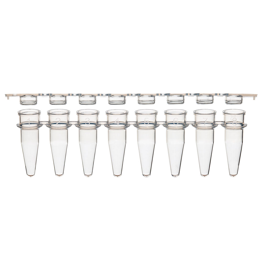 Picture of Globe Scientific PCR Tube & Cap Strip Combo Packs - PCR-STR-02F-12 Picture of Globe Scientific PCR Tube & Cap Strip Combo Packs - PCR-STR-02F-12