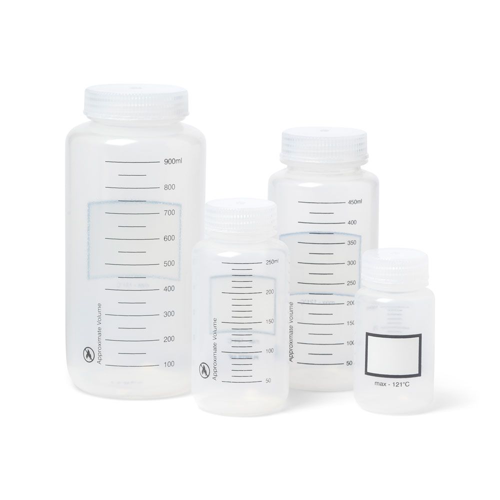 Picture of UniStore™ Graduated Wide Mouth Polypropylene Bottles
