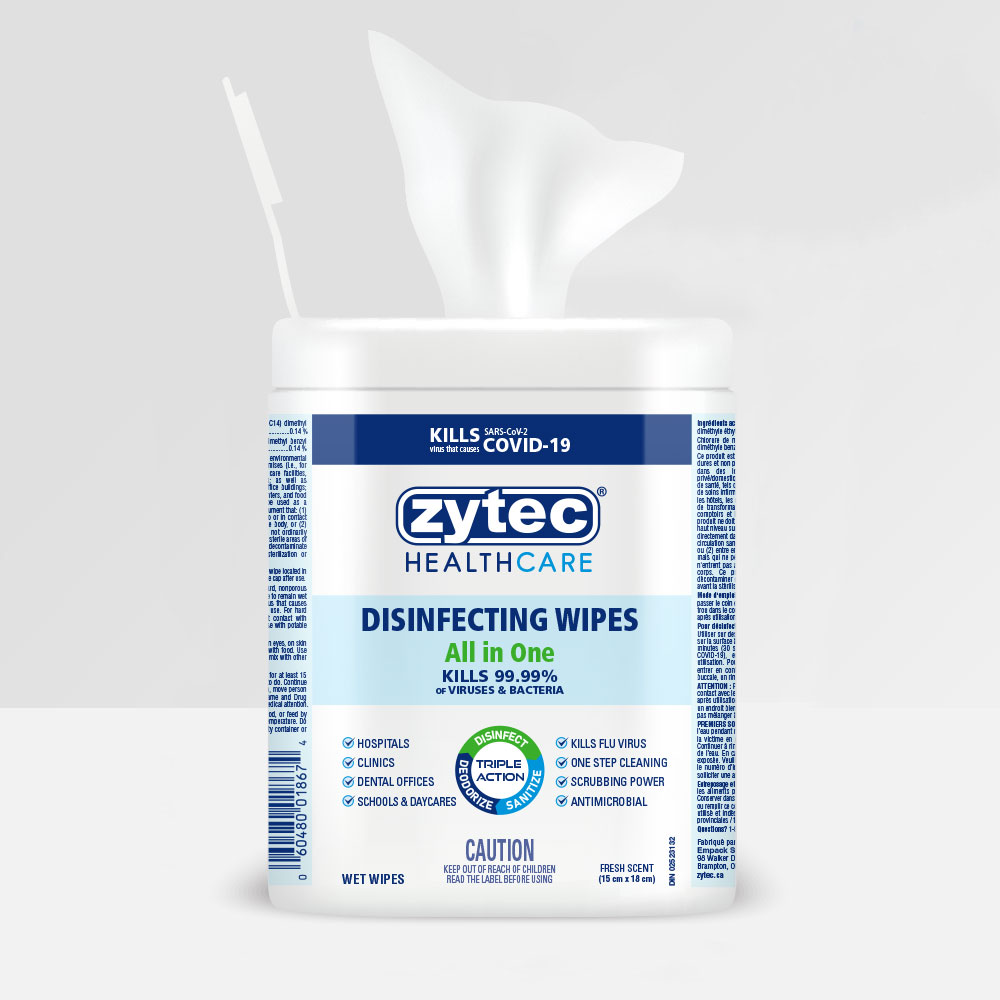Picture of Zytec Germ Buster All in One Healthcare Disinfecting Wipes
